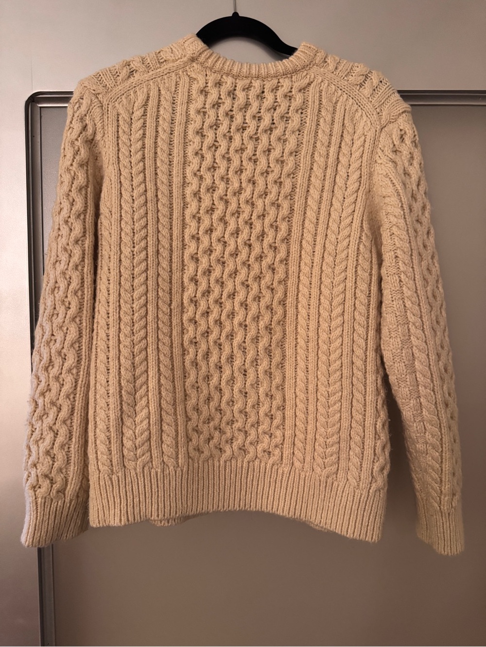 Brixton Cream Cable Knit Crewneck Sweater